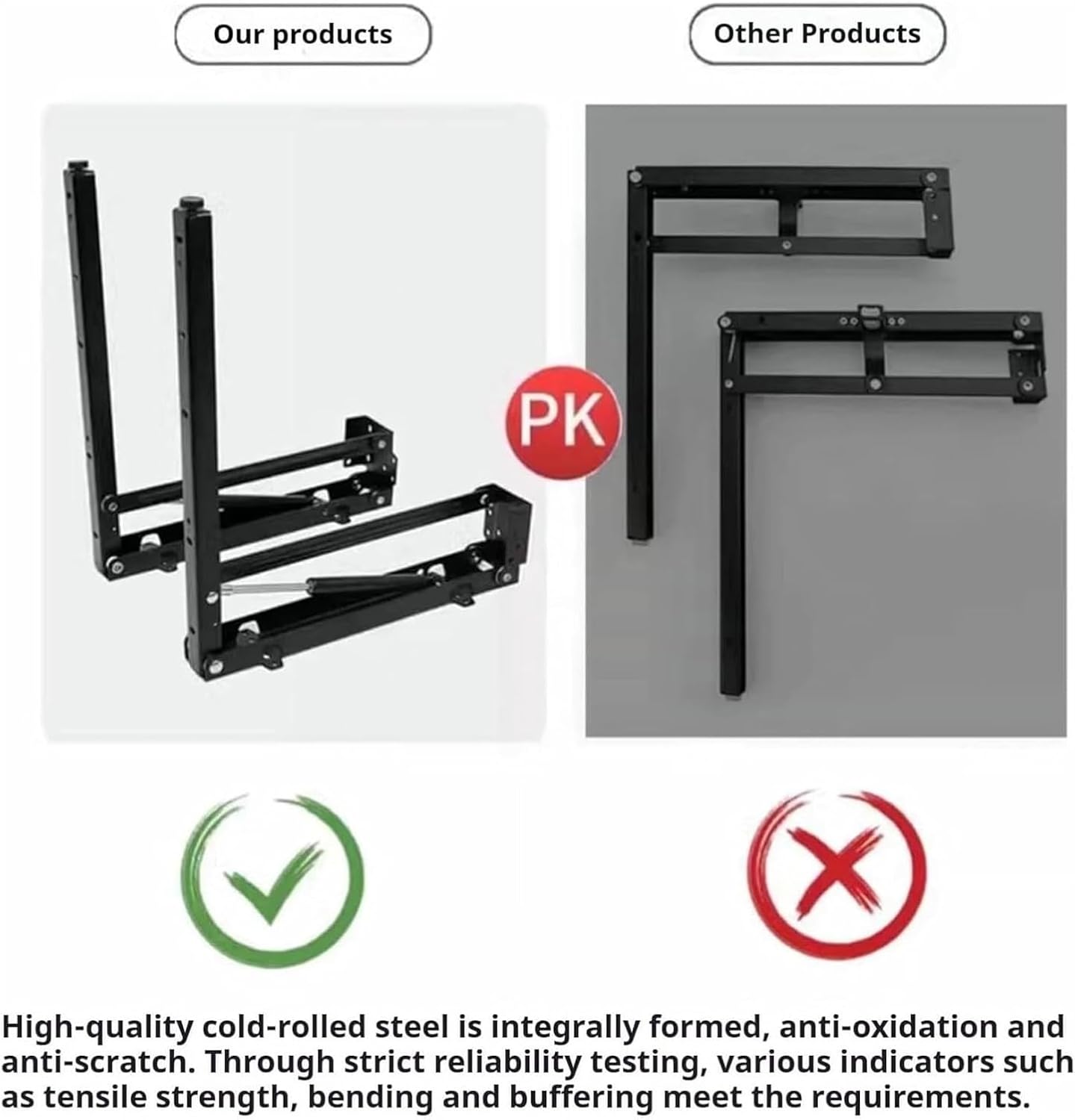 Solid Wood Wall Mounted Shoe Changing Stool - Foldable Wall Seat with Cushion for Entrance Halls and Hallways(Grey)