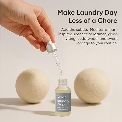 Miniatura 6 de Vove Bolas de secado de cáñamo natural, 5 veces más absorbentes que la lana, veganas, hipoalergénicas y ecológicas, reducen las arrugas de la ropa y