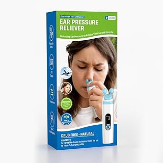 Eustachian Tube Ear Pressure Relief Device - Instant Tinnitus & Ear Pain Relief for Travel, Diving & Flying