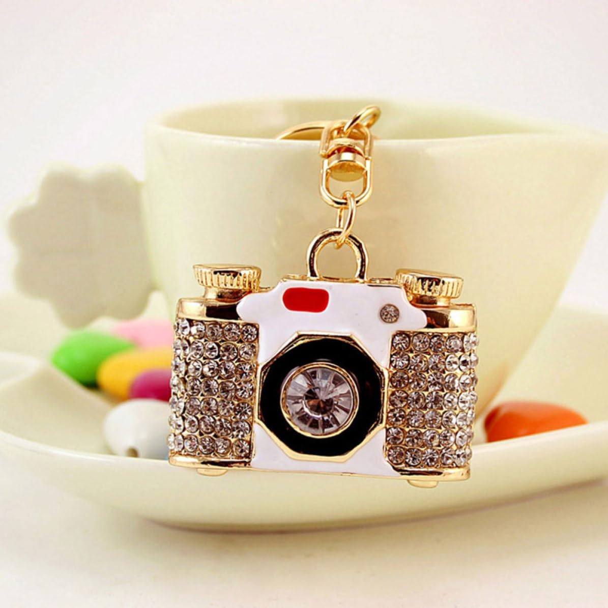 Mini Camera Keychain Pendant Fashion Keyring for Bag Decoration image 4