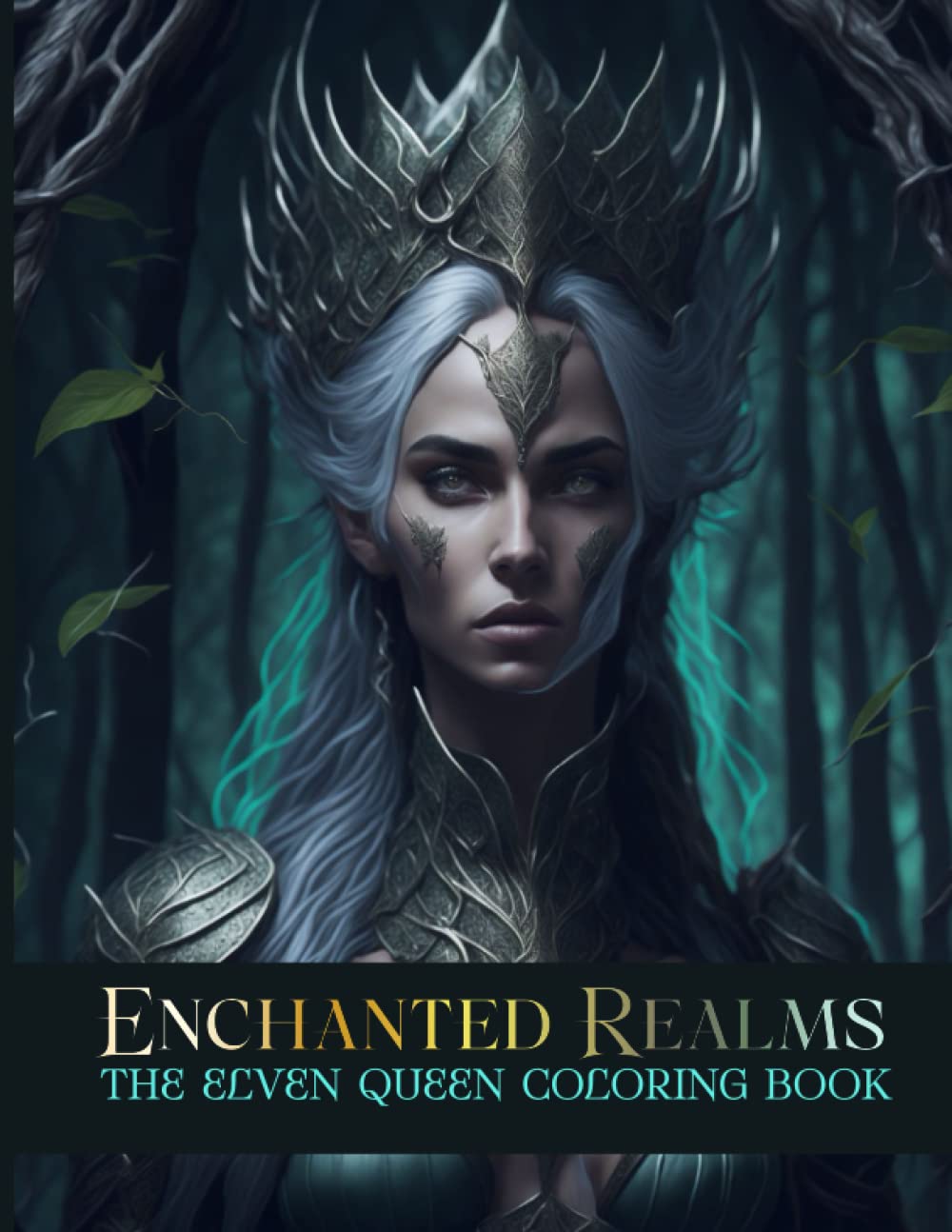 Independently published Enchanted Realms: Ethereal elven queen coloring pages for adultsElven Queen Coloring Book, Intricate fantasy designs for coloring,Enchanting coloring ... coloring, Royal fantasy characters to color