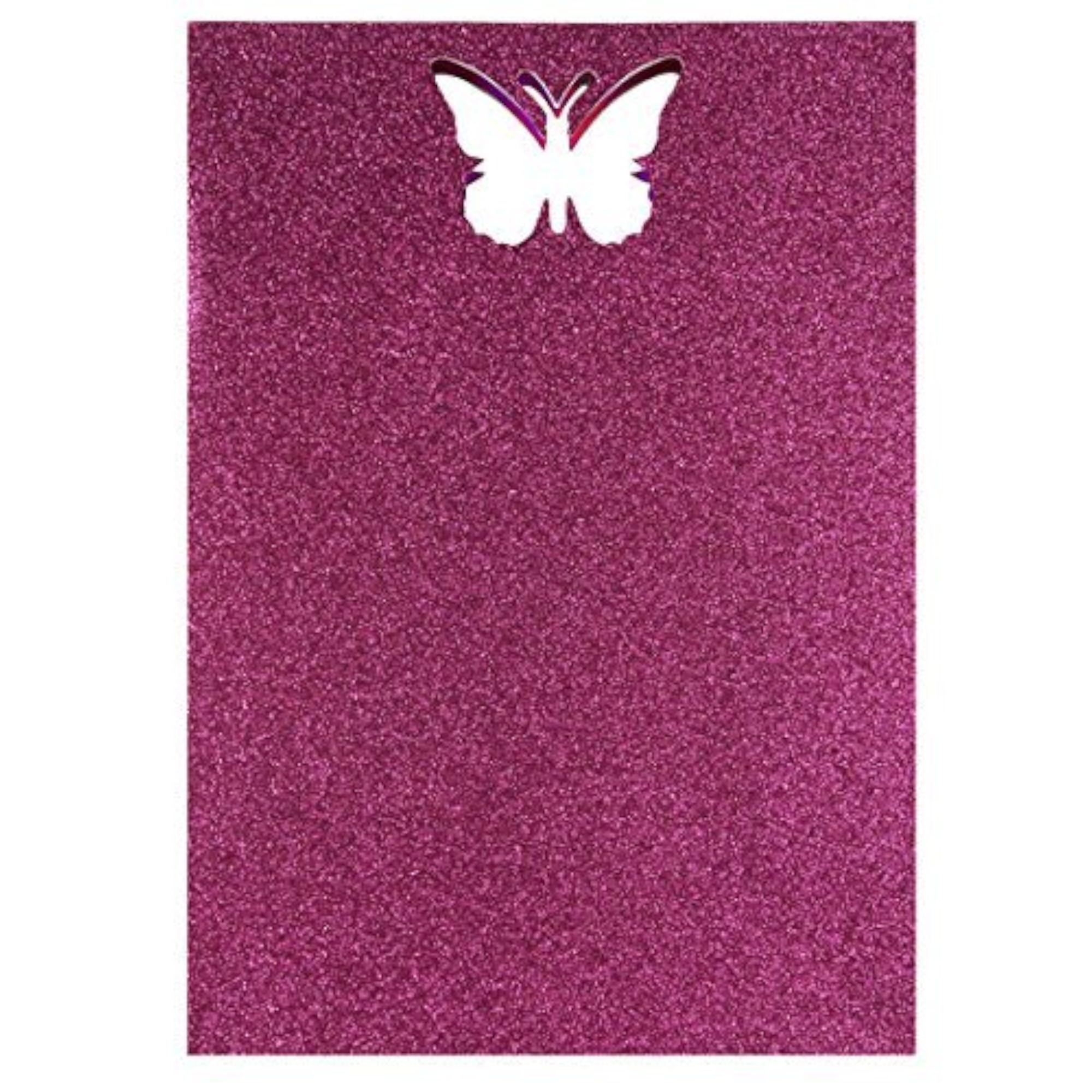 Pack of 10 Self-Adhesive Glitter Foam Sheets for Crafts