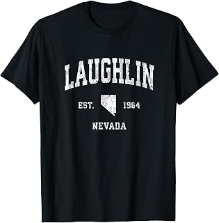 Laughlin Nevada NV Vintage Athletic Sports Design T-Shirt