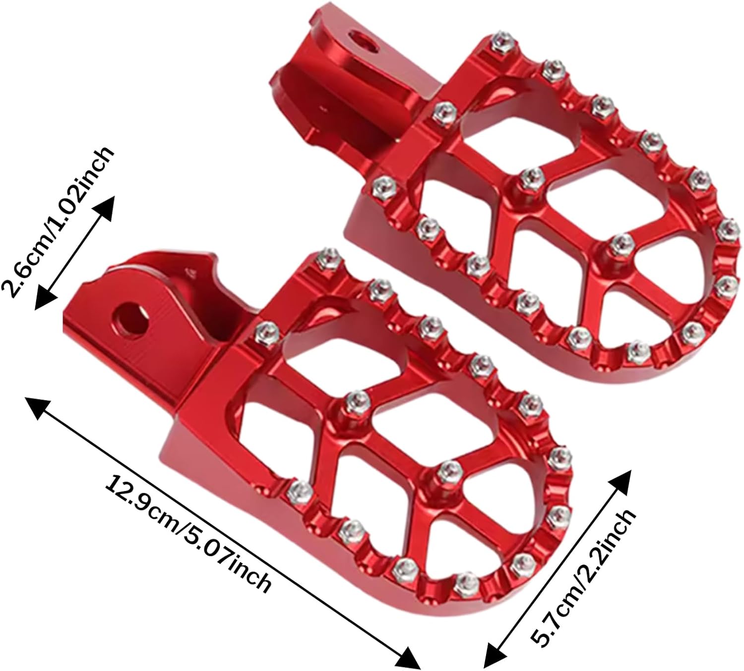 Bike Pegs - Adjustable Footrests, Versatile Pedal Extensions for Touring, Racing, Highway Riding, Stunt Performance with Secure Grip, Powersports Accessories, Multi-Use Footing for Motocross