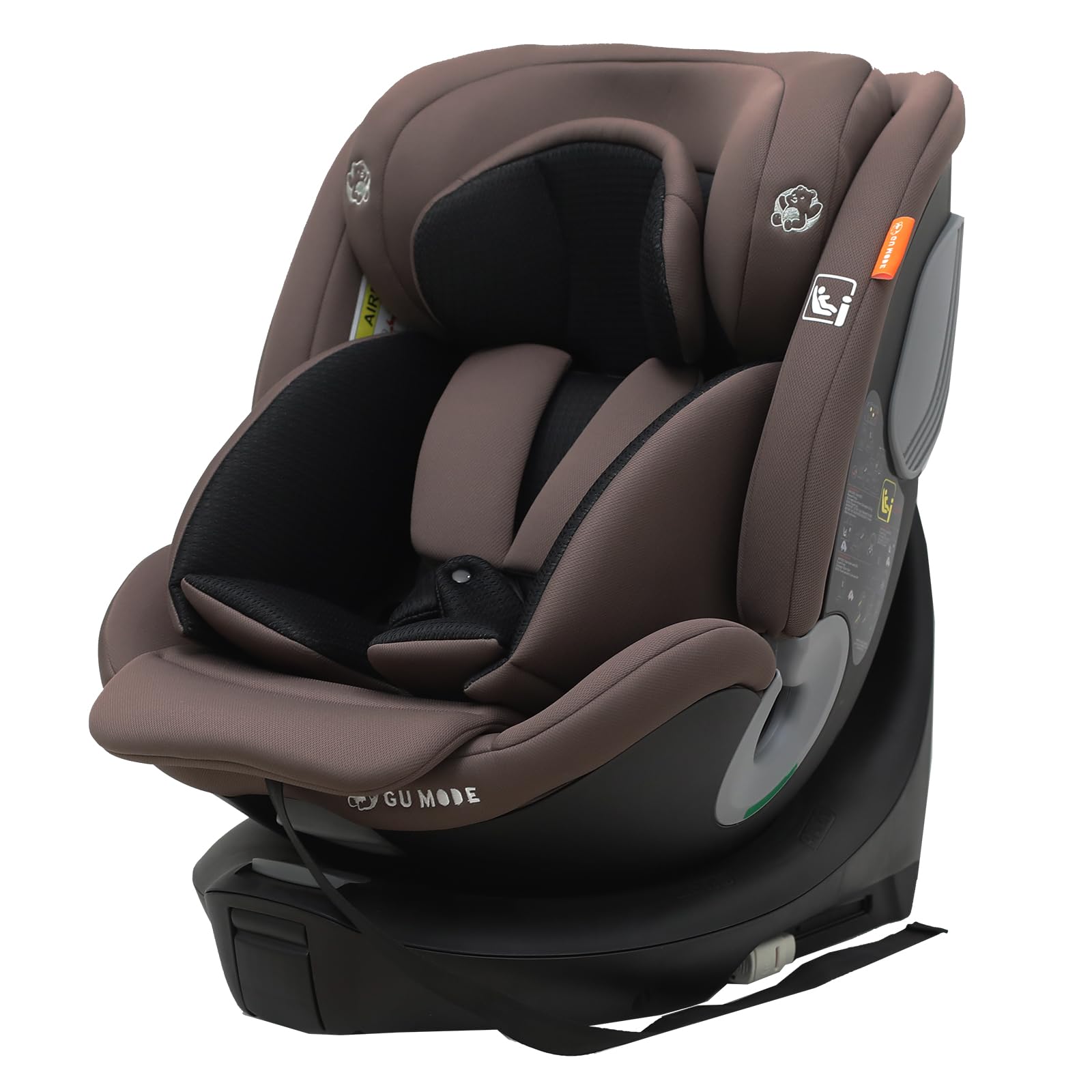 チャイルドシート MODE GU 360度回転　ブラウン 車用チャイルドシート MODE 【新品】GU ジュニアシート 5年保証 新生児〜12歳 チャイルドシート