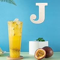 Vista 5 de Letras grandes de madera en blanco de 12 pulgadas, letras de madera sin terminar, letrero de madera para proyectos de manualidades para decoración