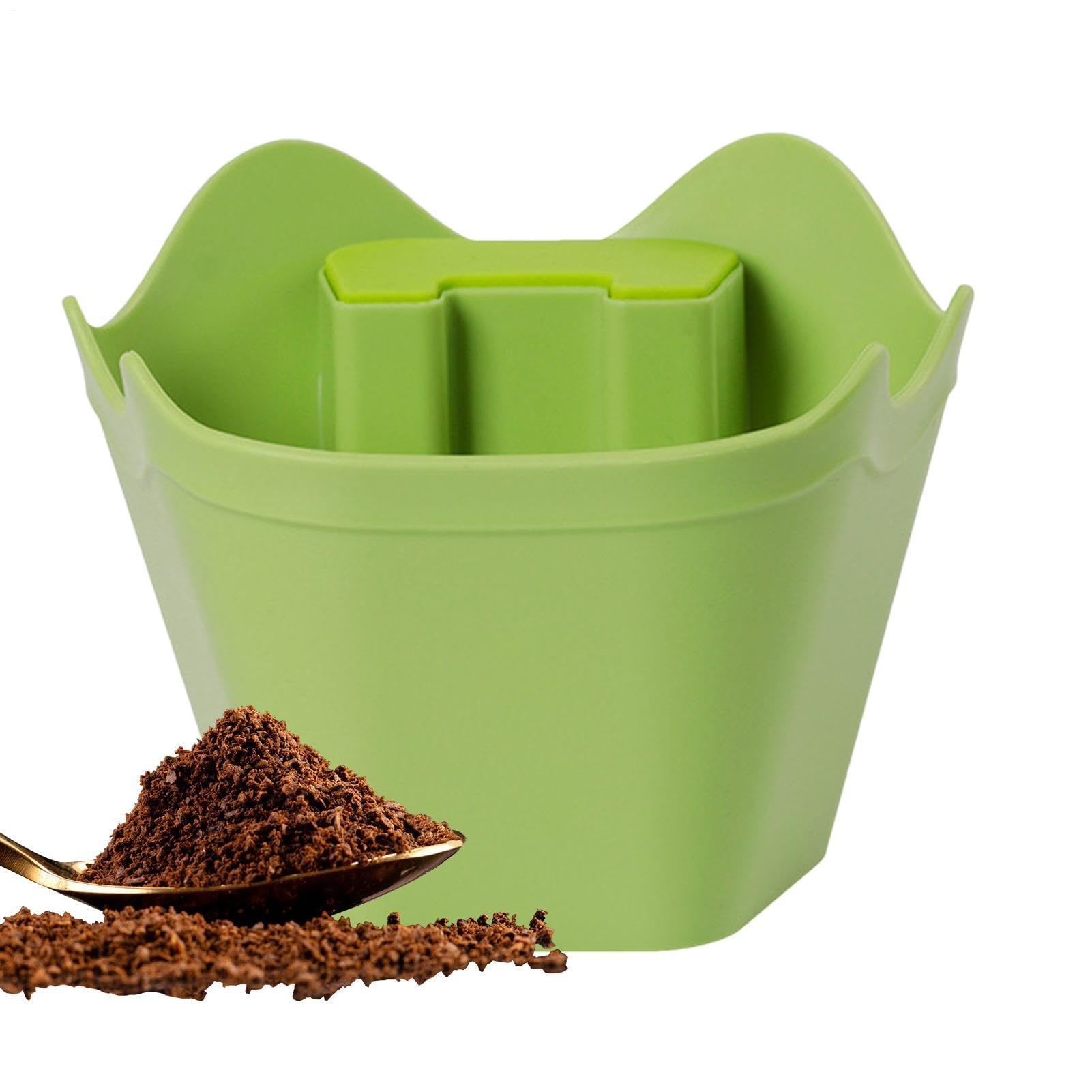 Contenedor para golpear escoria de café expreso evita deslizamientos