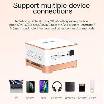 プロジェクター　amoowa Wi-Fi プロジェクター【AMOOWA】3万円台｜iPhoneと大画面を楽しもう