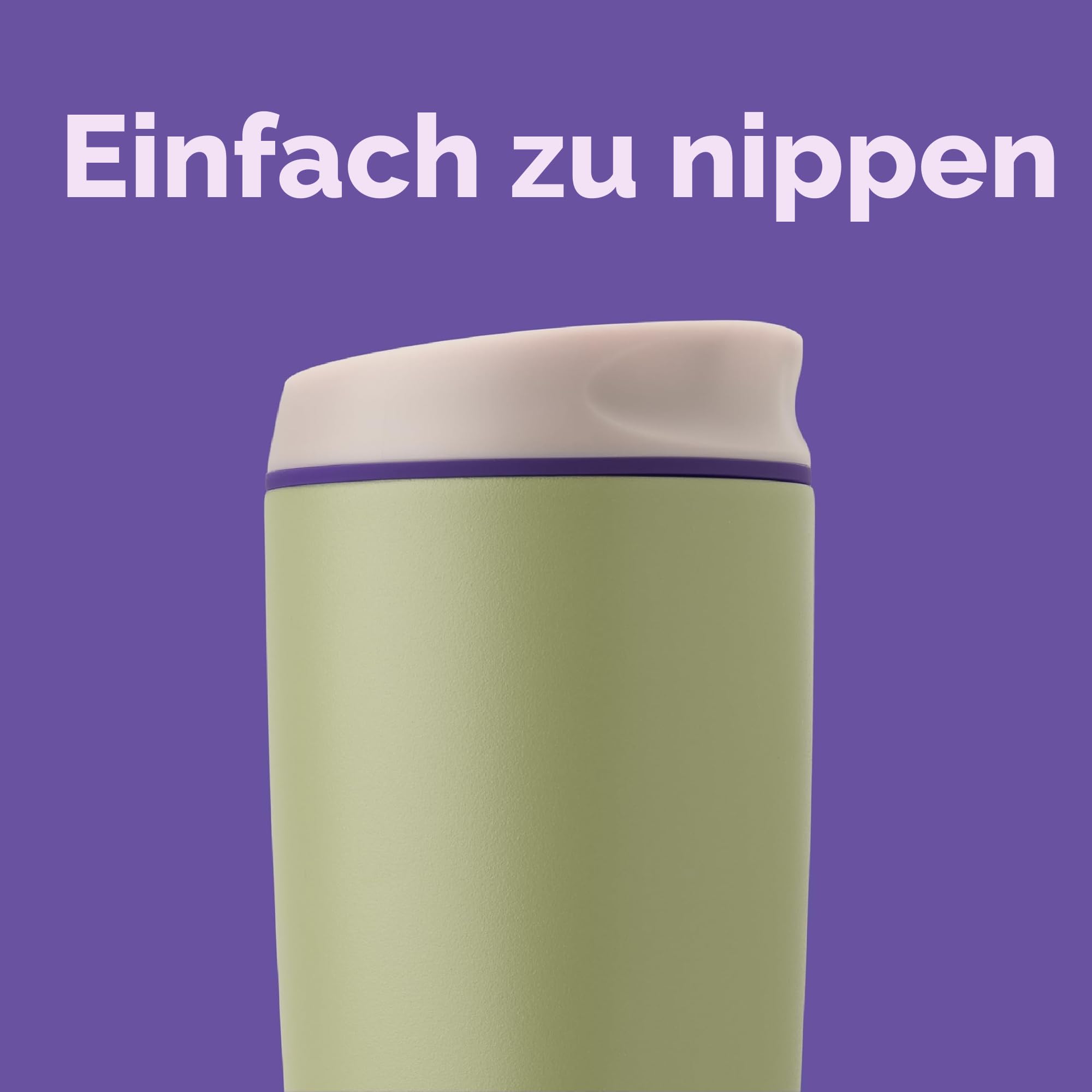 Owala SmoothSip Isolierter Edelstahl-Kaffeebecher, wiederverwendbare Eiskaffeetasse, Reisebecher, BPA-frei, 590 ml, Grün (Hip Cactus)