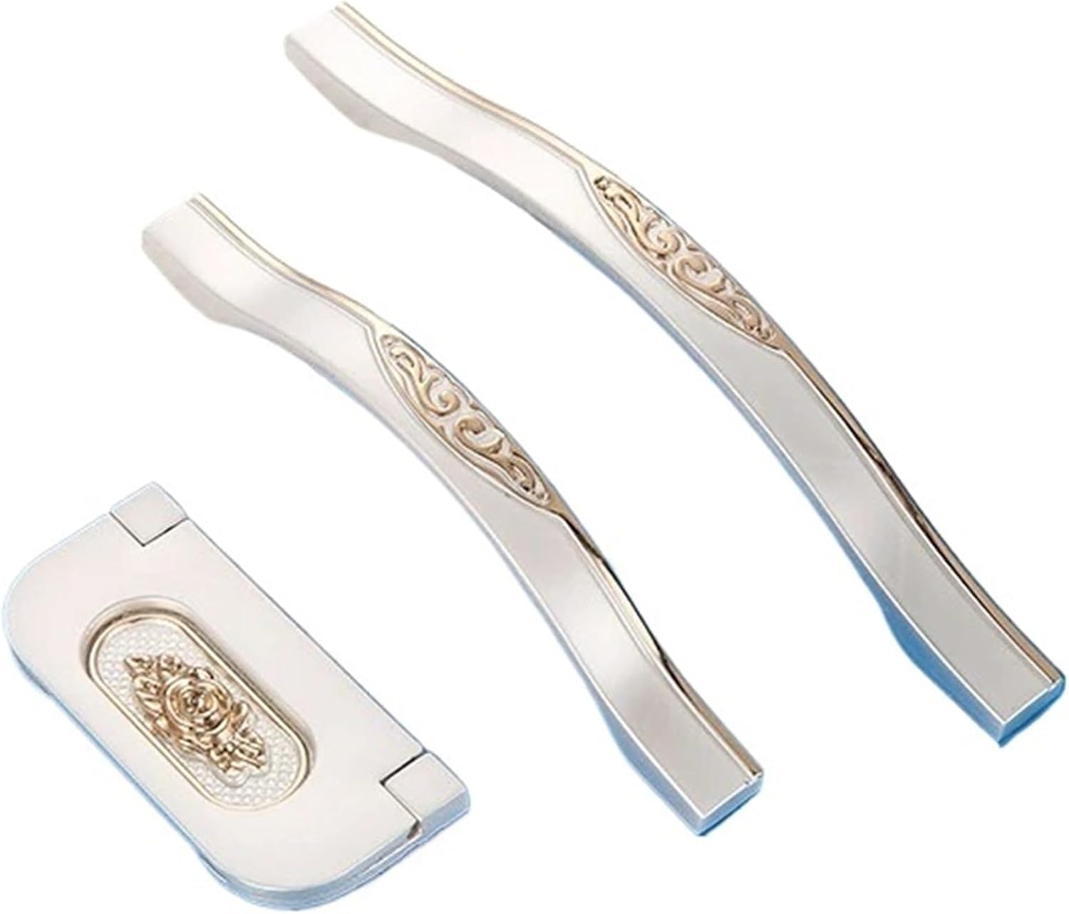 Furniture Handles Kitchen Cabinets Drawer Wardrobe Cupboard Shoe Closet Dresser Wooden Door Pull Knobs 2Pcs(96mm)