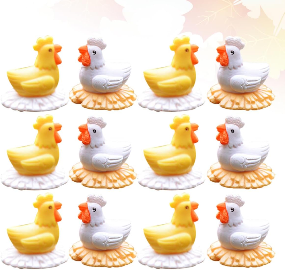 12pcs Mini Hen Ornament Creative Garden Decor PVC for Succulents image 5