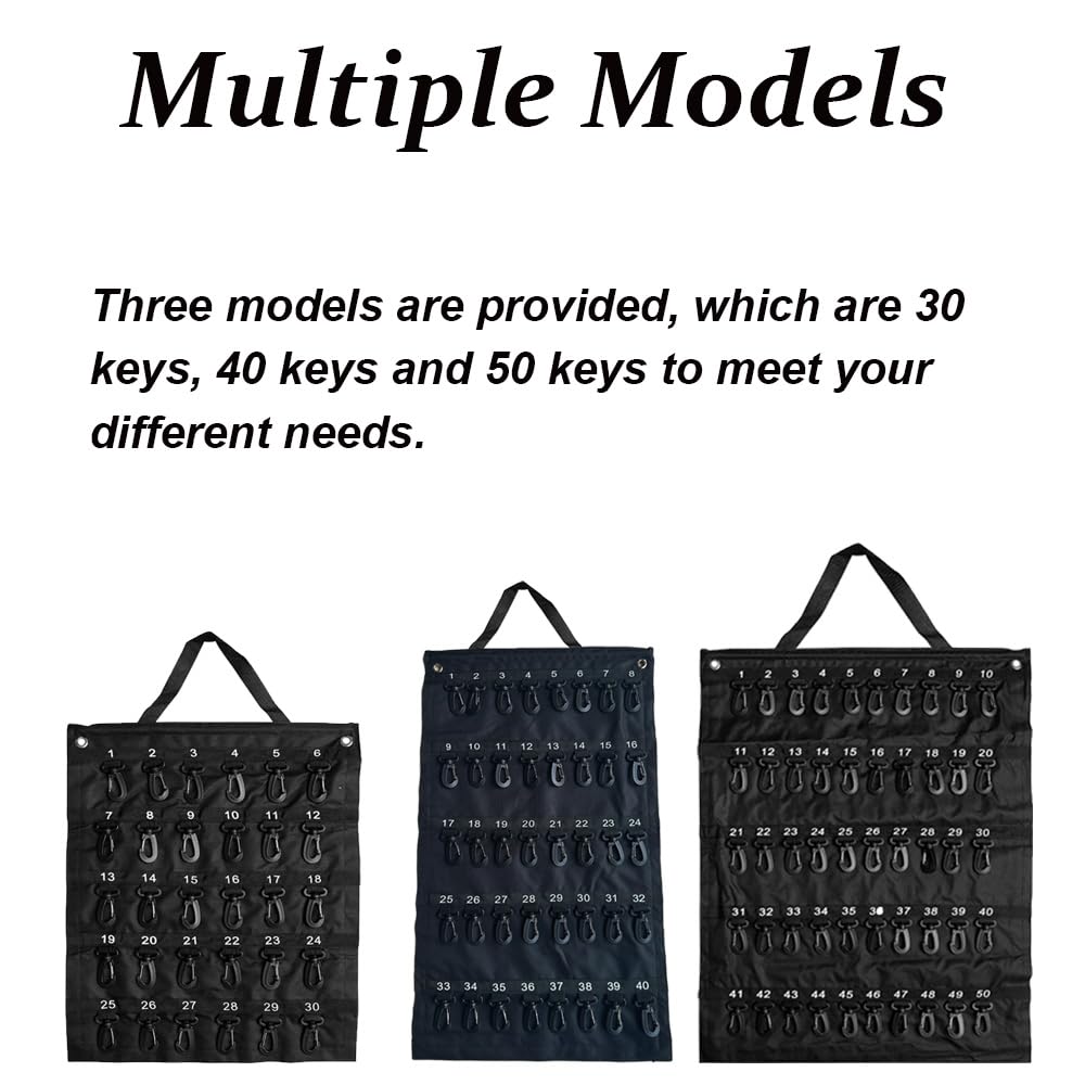 Supertool Estuche portátil enrollable para llaves, organizador de llaves, bolsa enrollable para personal de hotel, guardias de seguridad, agentes inmobiliarios, trabajadores de mantenimiento (30/40/50