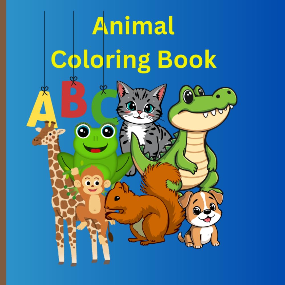 Animal Coloring Book for kids: Cute Animal Coloring Book Entertainment and Learning for Children 3-5 age