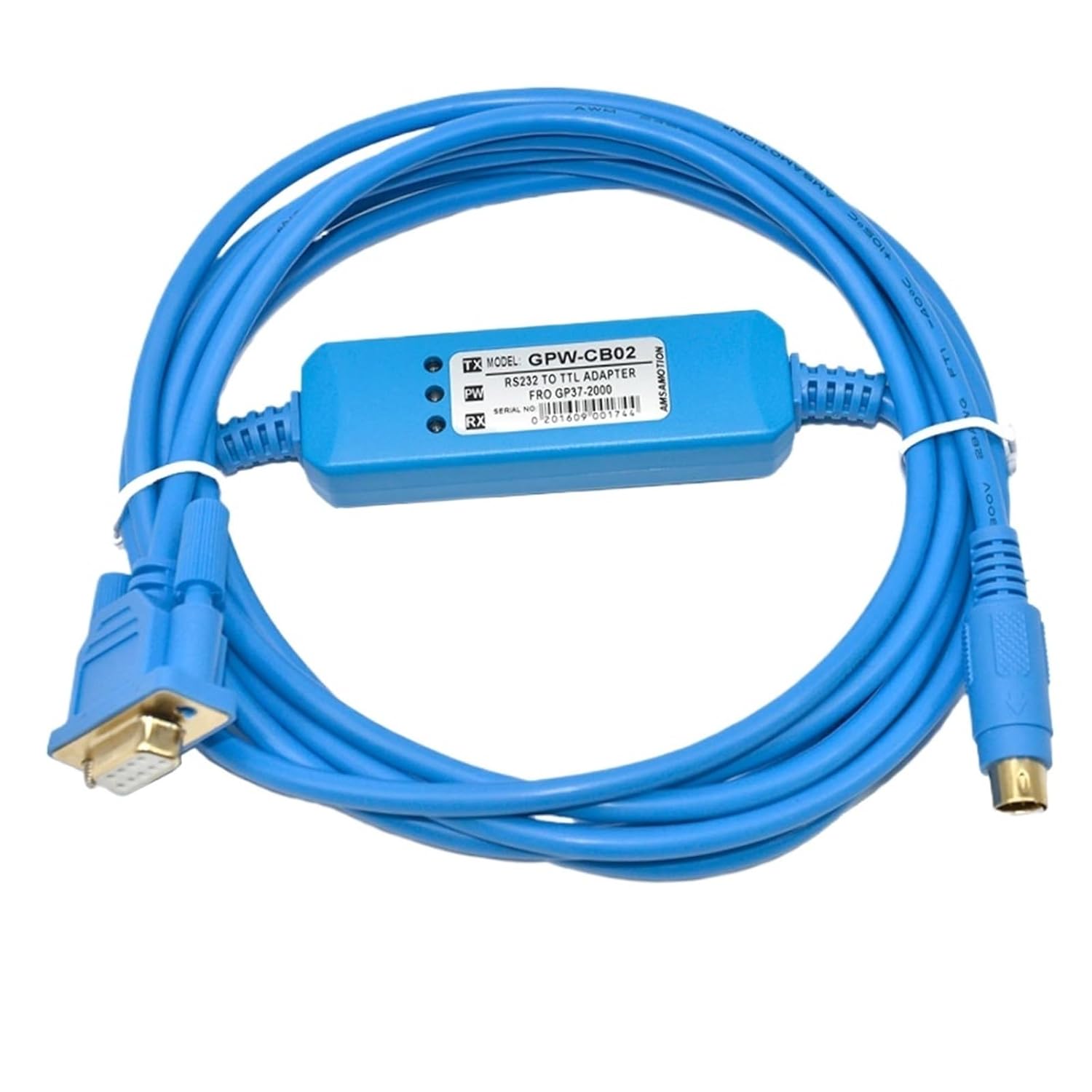 GPW-CB02 for GP37/2500/2301 Series Touch Panel Programming Cable Pro-face GP Series HMI Download Line, Gold Plated Version