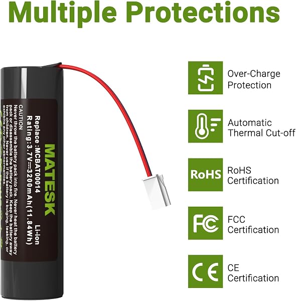 Batterie 3,7 V 3200 mAh compatible avec Parrot Bebop 2 Skycontroller 2 P2 Drone Controller MCBAT00014 - 3