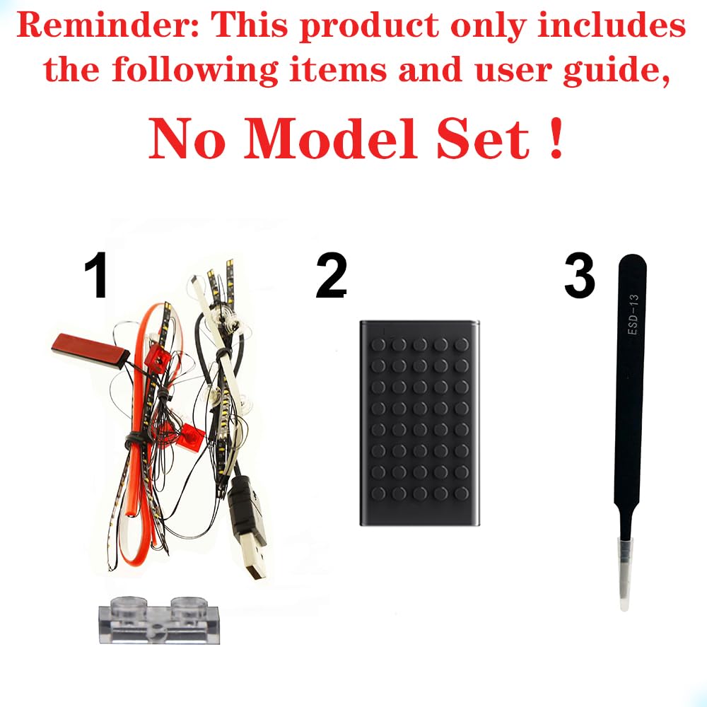 MENZAVA LED Light Set Compatible with LEGO 42172 McLaren P1 Technic Building Blocks Model - Model Set NOT Included - Image 3