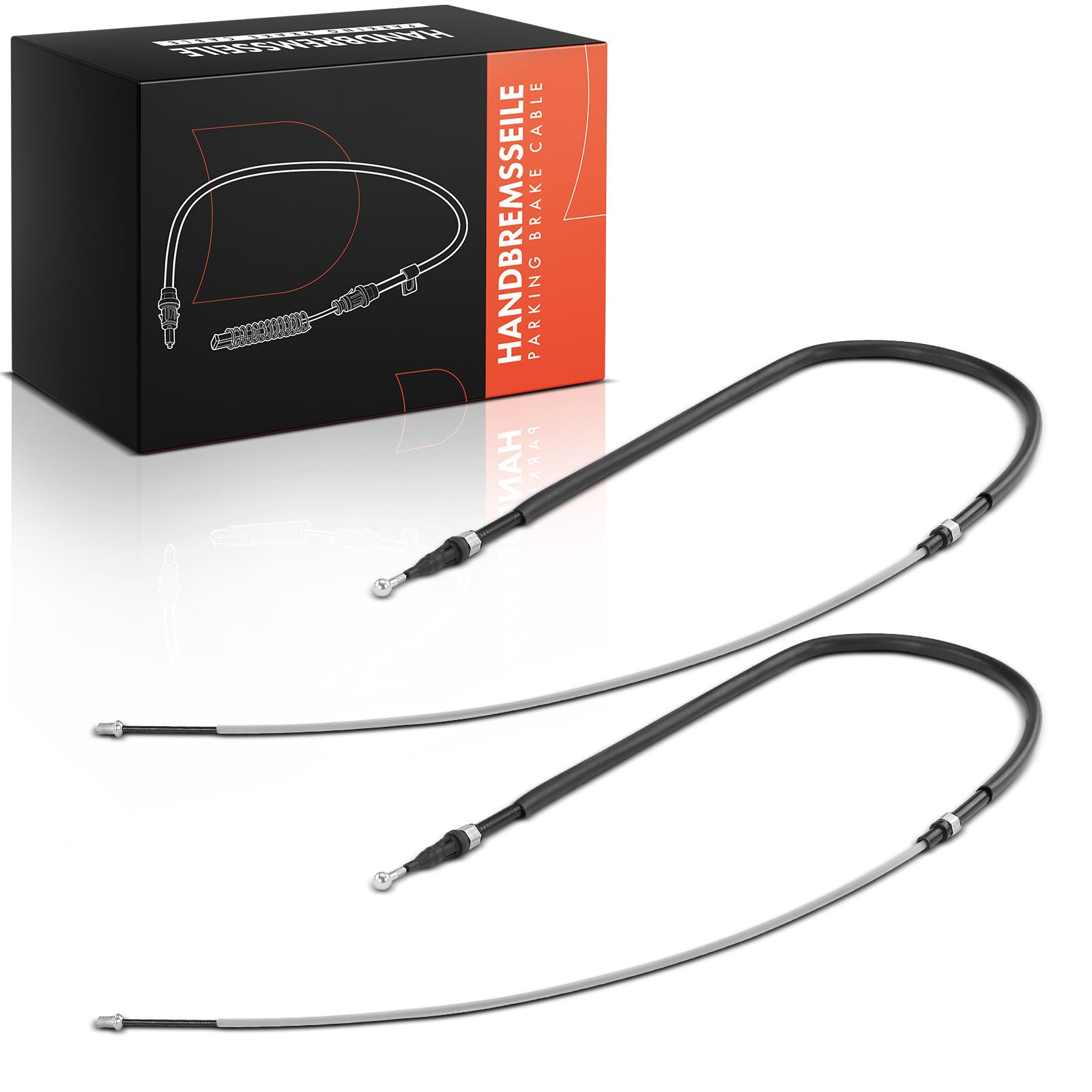 Frankberg 2X Handbremsseile Hinten Kompatibel mit A3 8P1 1.2L-3.2L 2003-2012 Handbremsseil Altea 5P1 1.2L-2.0L 2004-2023 Leon 1P1 1.2L-2.0L 2005-2012 Replace# 1K0609721BE