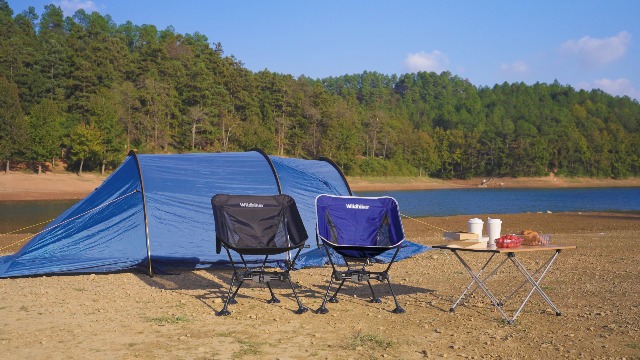 Wildhiker Silla Compacta Plegable para Camping SteadyMode, Portátil – Negro miniatura 7