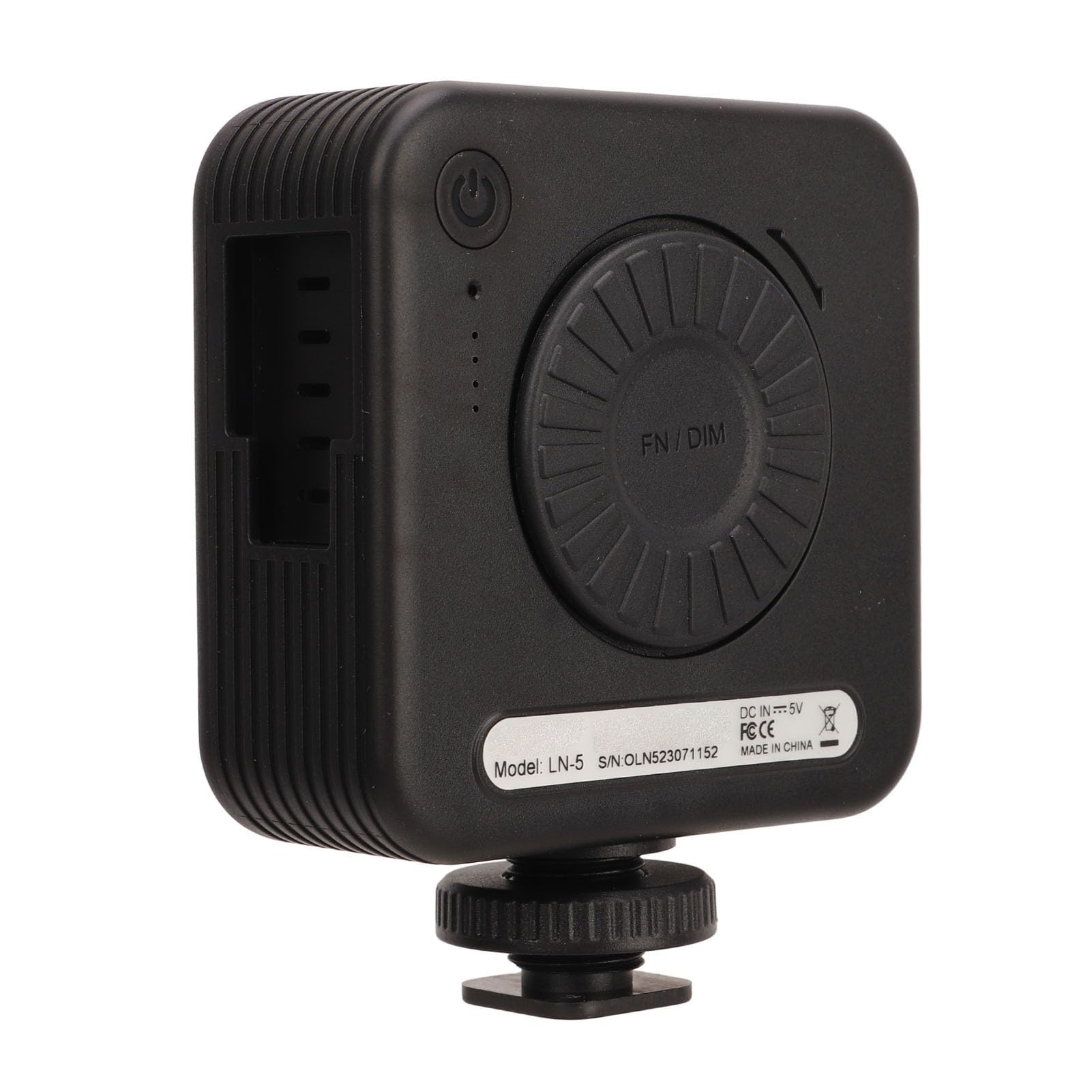 LN5 IR-Nachtsichtlicht, Infrarot-Fotografielicht für Videokamera-Camcorder, 6,5 W Dimmbares Infrarotlicht Typ C mit 3 Kaltschuh-Akkus mit 2200 MAh für die Fotografie