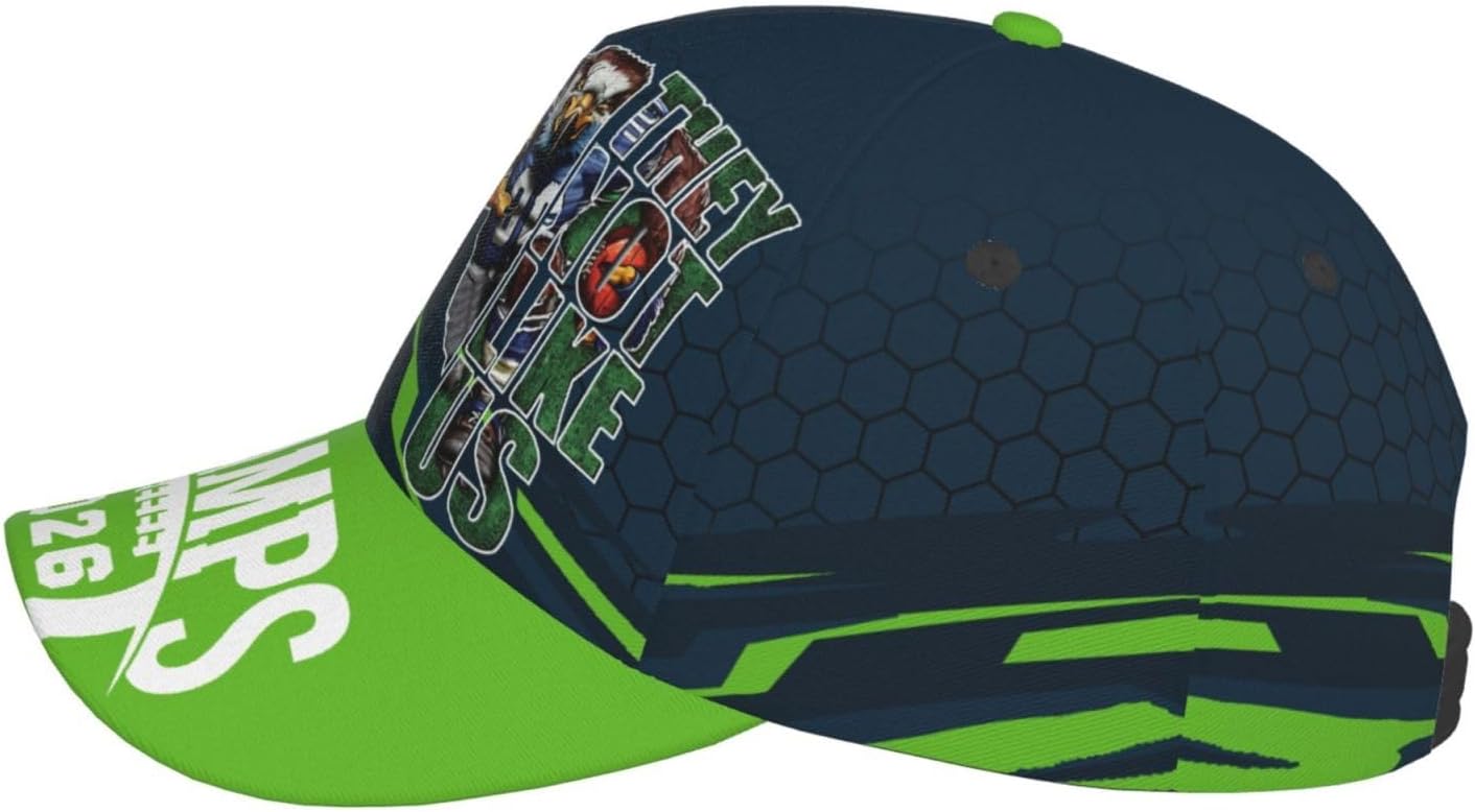 Seattle Baseball Cap Adjustable Snapback Hat with Football City Print Unisex Game Day Hat for Men Women Fans Gift - Image 6