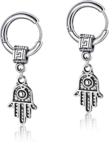Amazon Rockyu ジュエリー ブランド ピアス メンズ 両耳 ステンレスイヤリング 金属アレルギー対応 シルバー 揺れるピアス お守りファティマの手 フープピアス ハロウィーン ギフト ピアス 通販 Amazon Rockyu ジュエリー ブランド ピアス メンズ 両耳 ステンレスイヤリング 金属アレルギー対応 シルバー 揺れるピアス お守りファティマの手 フープピアス ハロウィーン ギフト ピアス 通販