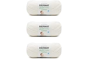 Bernat Softee Cotton, Super Soft Cotton Yarn for Knitting and Crocheting, Perfect...
