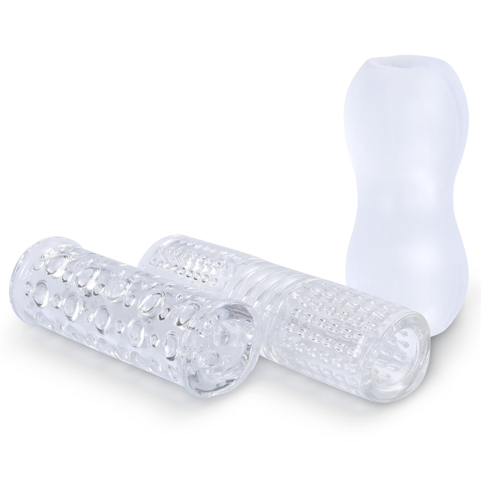 Amazon.com: Crystal Translucent Aircraft Cup Men'S Bondage Masturbation  Enhancement Trainer Penis Sleeve Waterproof Masturbator Penis Ring : Health  & Household