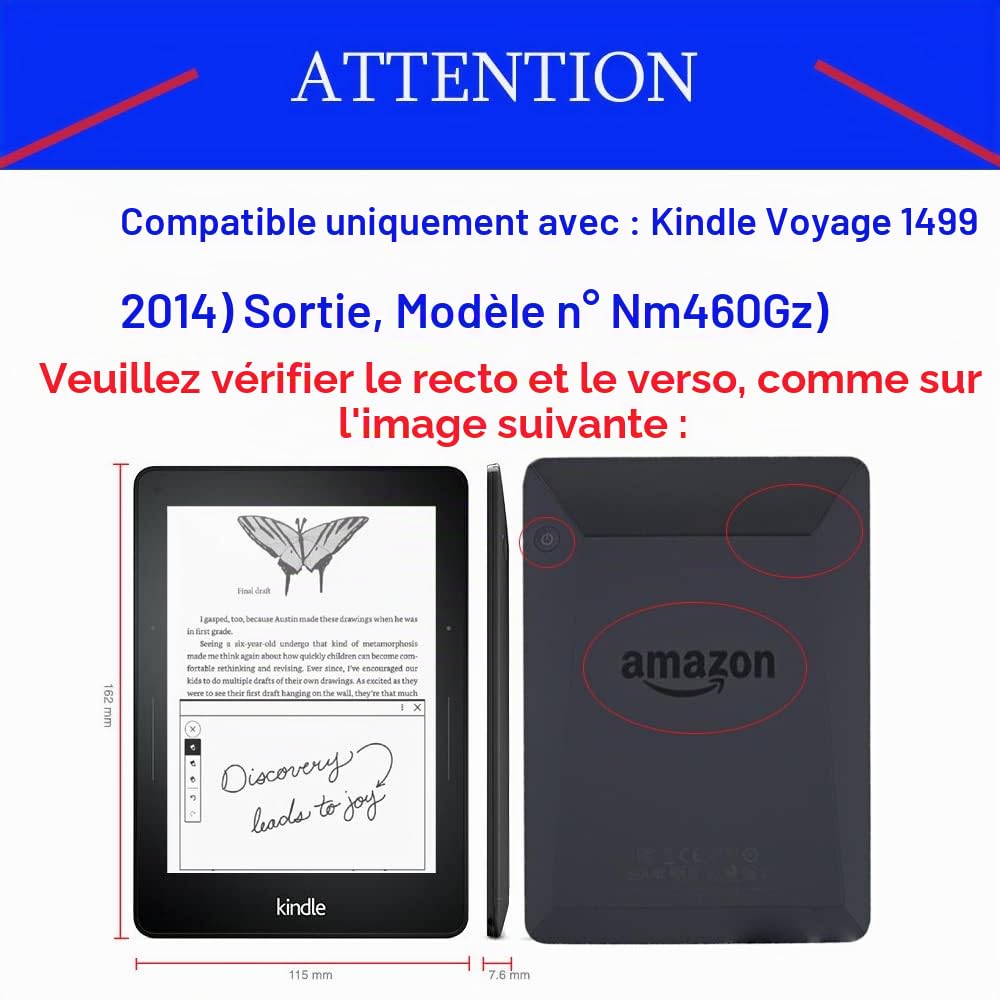 Kindle Voyage 1499 (2014 Release, Model #Nm460Gz) Smart Magnetic