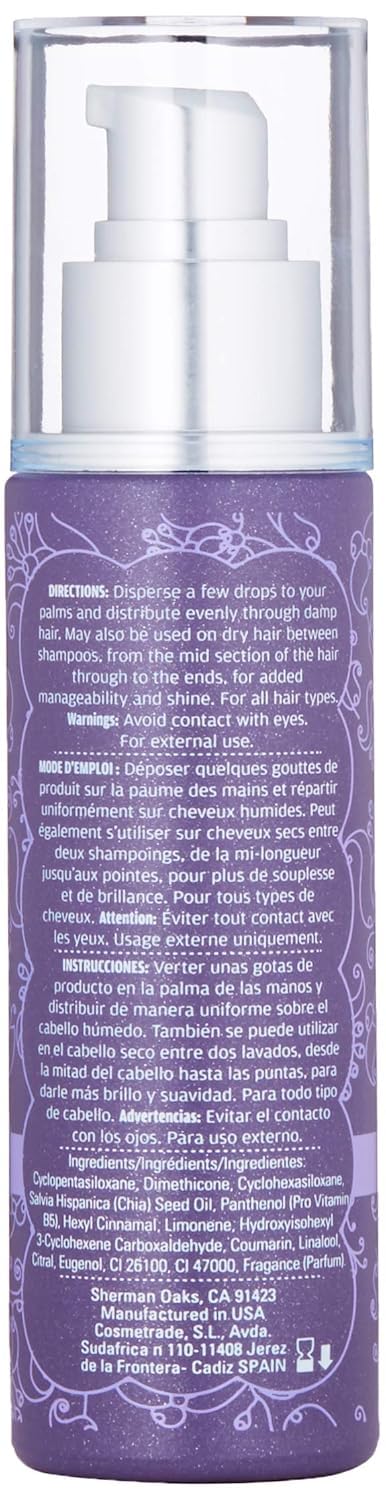 Trissola Chia Hair Smoothing Oil - Nourishing Leave-In Hair Oil With Antioxidants (2 oz)