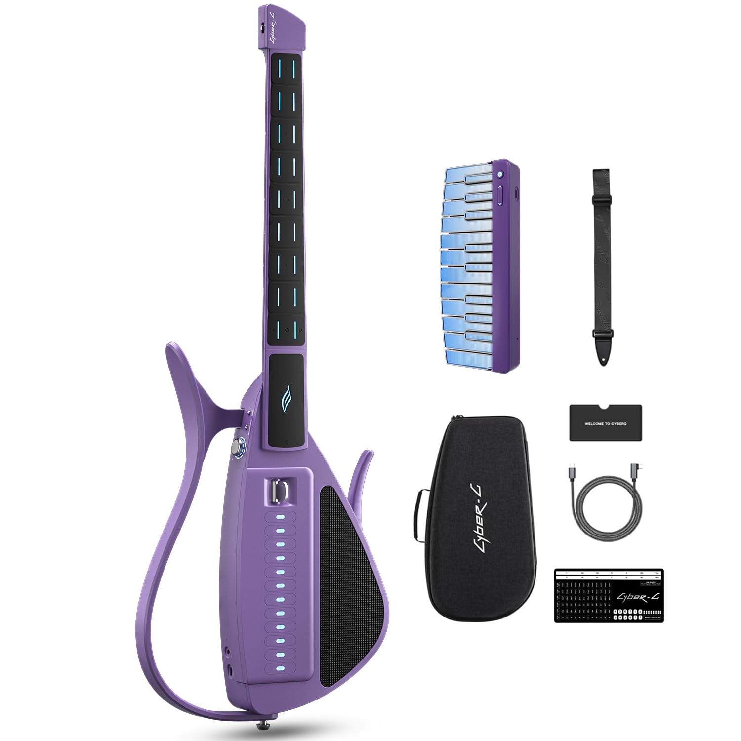 Enya CYBER-G Chitarra Smart & Modulo Tastiera(Viola)