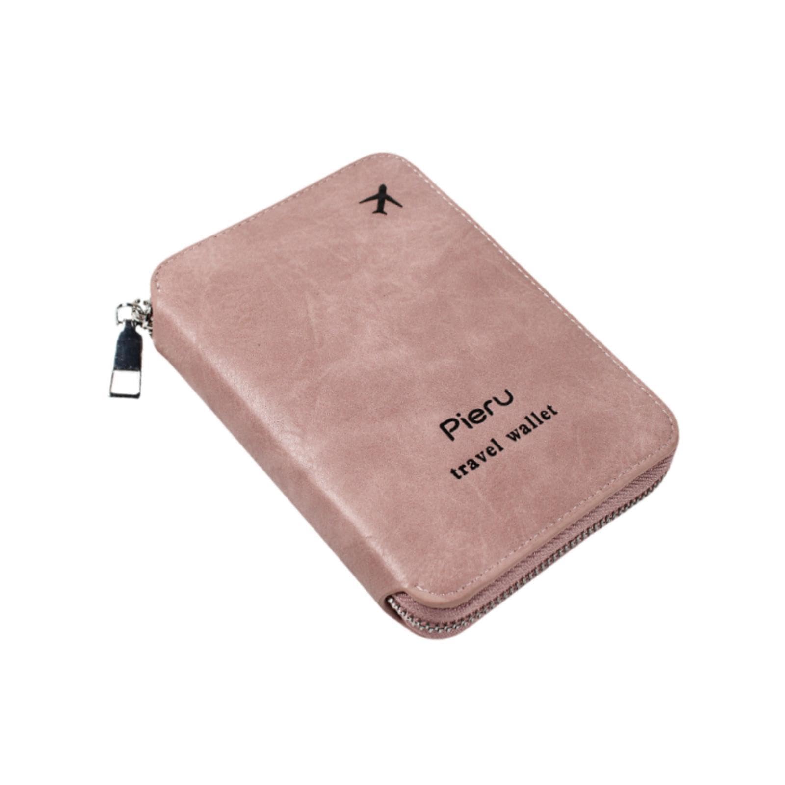 Travel Women Wallet Casual Compact RFID Blocking for Business Trip Commuting Pink-image-38