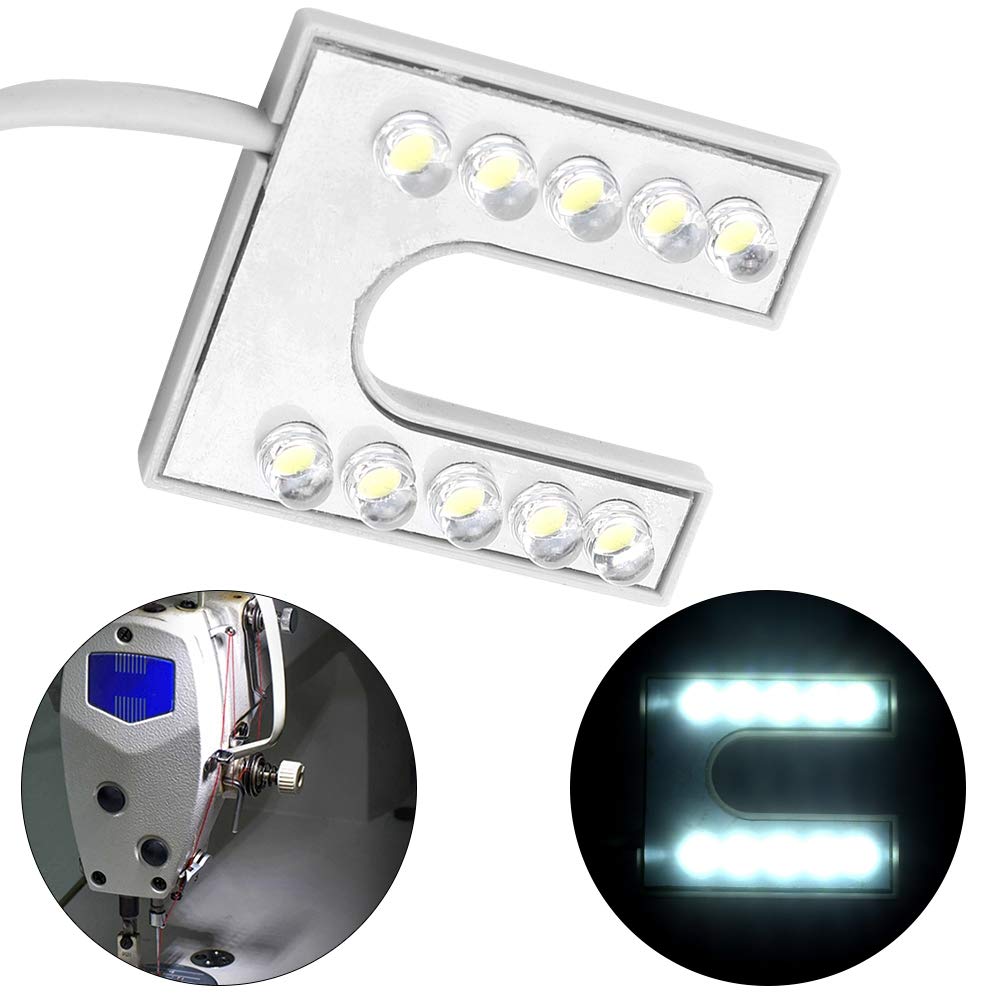 Luce LED Per Macchina Da Cucire | Braccio Flessibile Magnetico 8W COB 6000K | Base Magnetica Regolabile