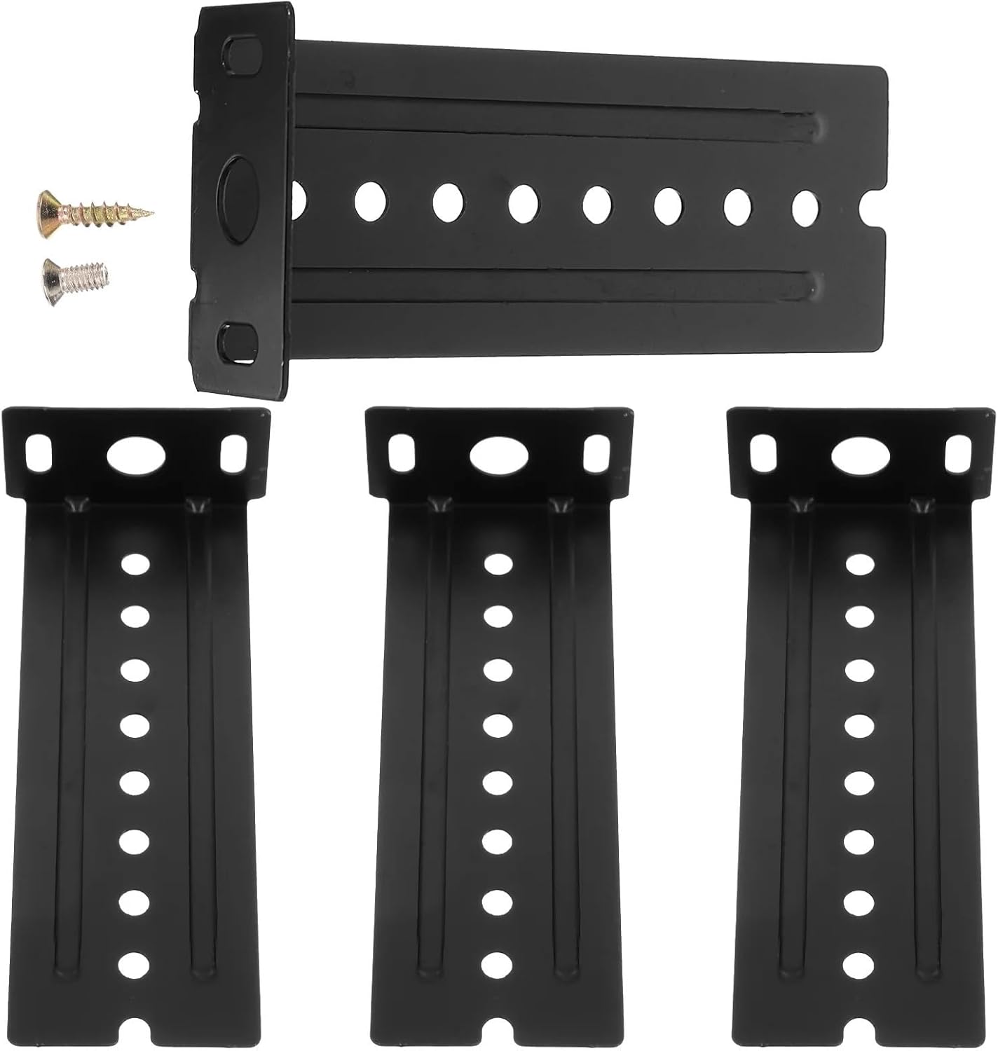 4 Pcs Drawer Hardware Slide Rear Mount Slides Brackets Heavy Cabinet Rail