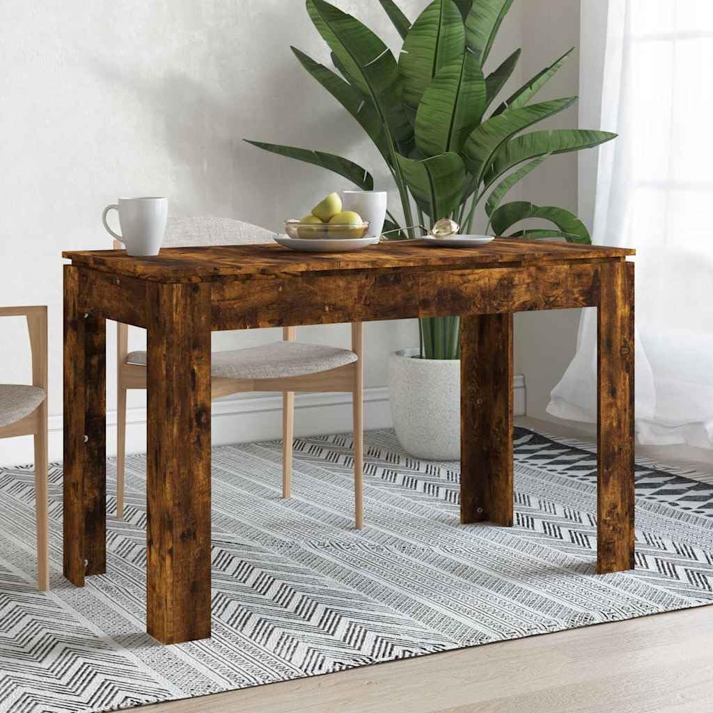 Tavolo da Pranzo Rovere Fumo 120x60x76 cm in Legno Multistrato