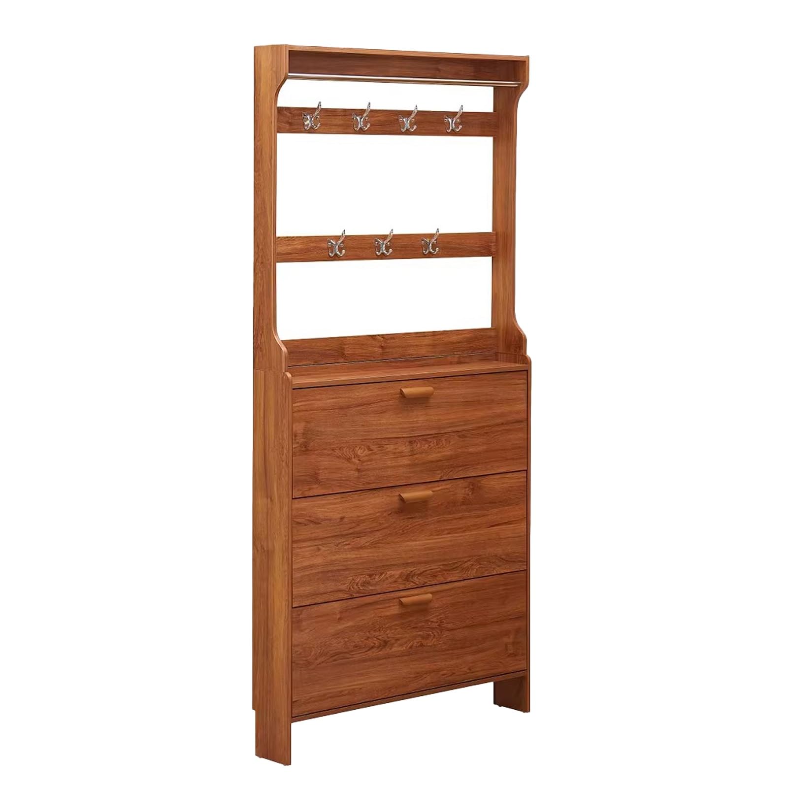 Meuble d'entrée vestiaire, Console avec rangement à chaussures, pour Manteaux, Chapeaux, Sacs, pour Entrée(19.7x6.7x82.7in)