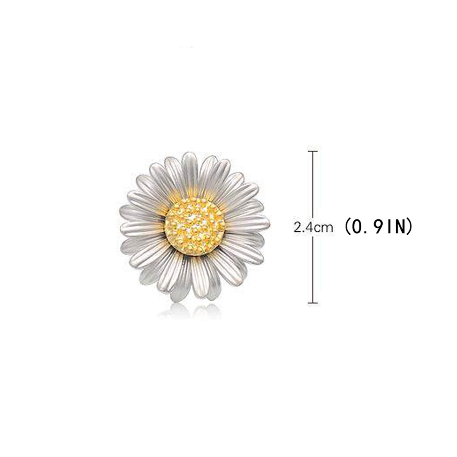 Broszki damskie Broszki dla kobiet, urocze i proste dodatki do koszul, broszka Daisy, dla kobiet, dziewcząt, broszka damska Pin