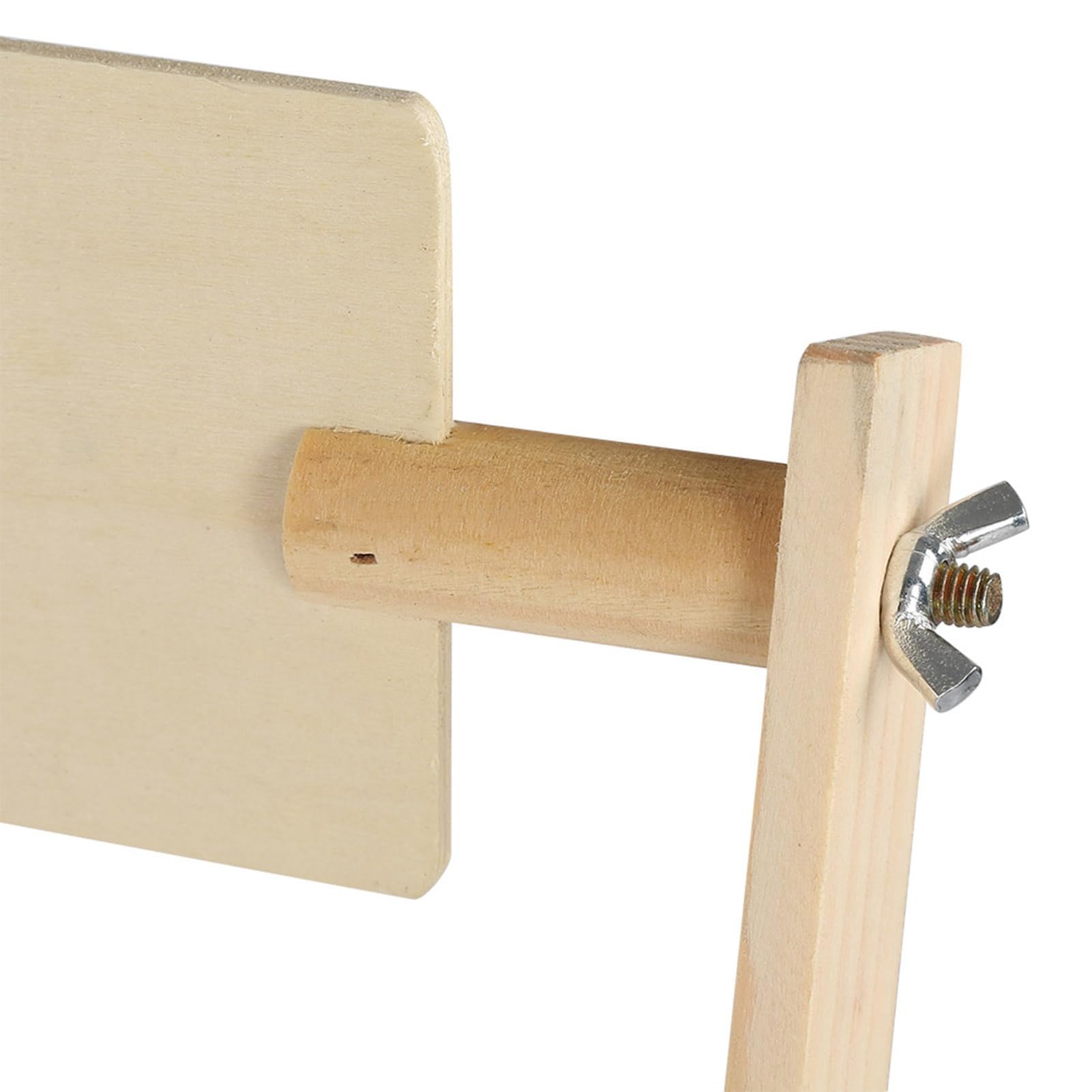 GOTOTOP Soporte para bordar, ajustable 360 grados, soporte para bordado de punto de cruz ajustable, soporte para bordar de madera de pino y PVC con bastidor, 104 x 40 x 88 cm