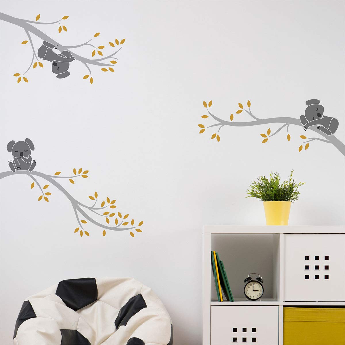Children's Wall Stickers, Baby Room Decoration, Children's Wall Stickers, Koalas on Branches, Children's Wall Sticker - Image 3