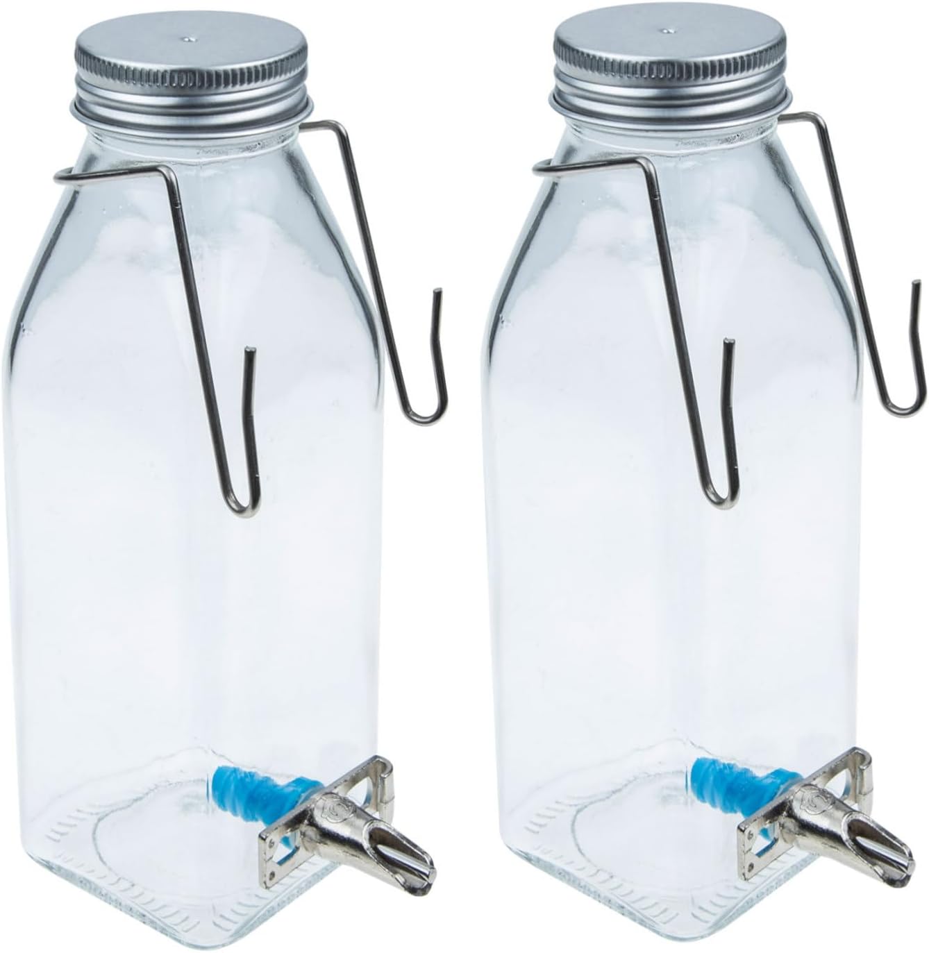 350ml Glass Rabbit Water Bottle Hanging PET Bunny Water Dispenser for Small Pets Silent Design Storage Feeder for Rabbit Cage Accessories