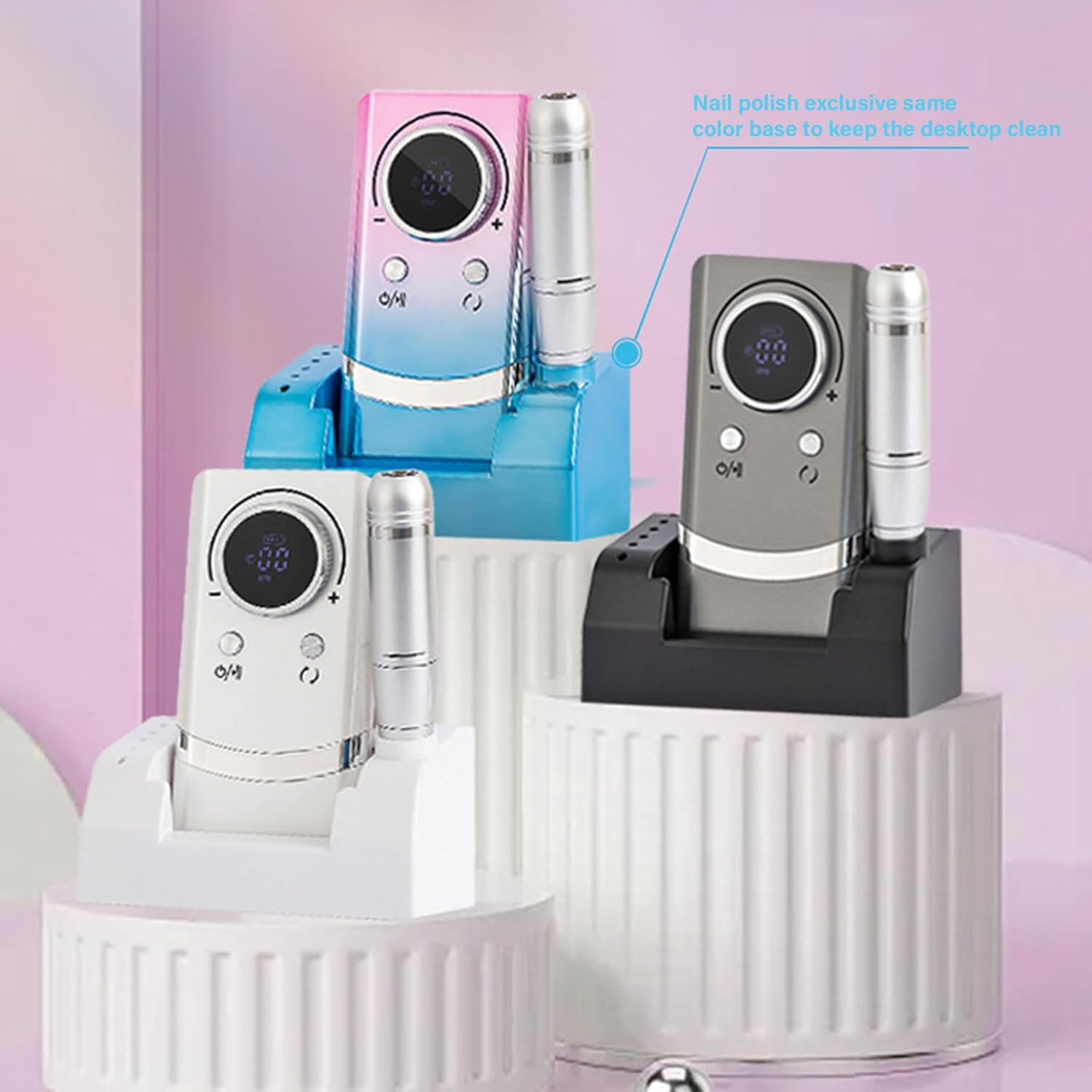 45000rpm 爪ドリル電気ネイルドリルマシンマニキュアツール低ノイズ爪ファイルドリルセットサロン家庭用 YXINHONGYUE 45000 rpm ポータブル電気ネイルドリル、充電可能な低いノイズネイルファイルキットLCDディスプレイとメ 電動ネイルマシンキット40000RPM  YOKEFELLOW ... 45000rpm ネイルドリルセット 電動ネイルドリルマシン ネイル研磨機 ネイルドリルビット ネイルファイルドリルセット