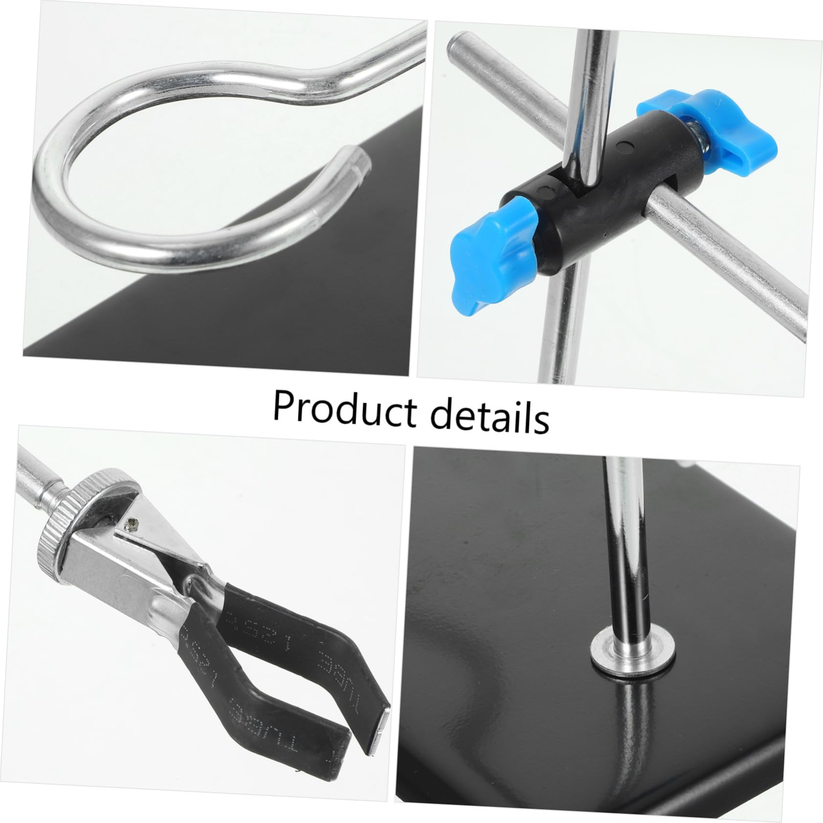 BELLIFFY Strong Support Portable Iron Stand Miniature Lab Stand Metal Rack for Chemistry Lab Random Style