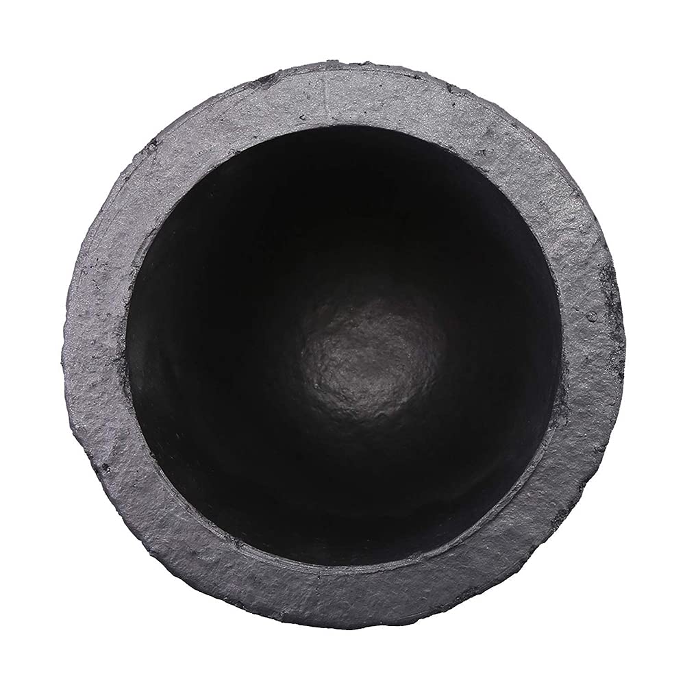 Crisol de grafito de carburo de silicio para fundición de oro, plata, latón, aluminio, ideal para aplicaciones de cobre de 12 kg o aluminio de 4 kg