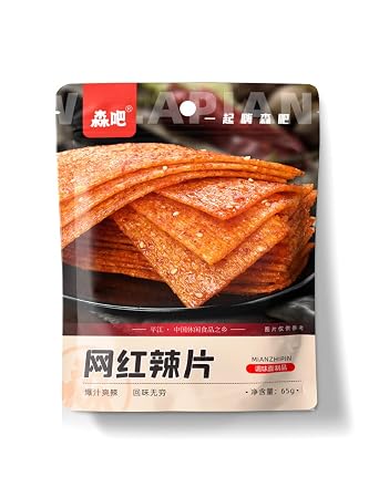Latiao Snack Gift Package65G/Bag,multi-flavor Latiao Spicy Bar Spicy Block,latio Spicy Strips,spicy Big Gluten,spicy and Spicy Casual Snacks,Delicious Chinese Snacks Spicy strips 3,1 bag