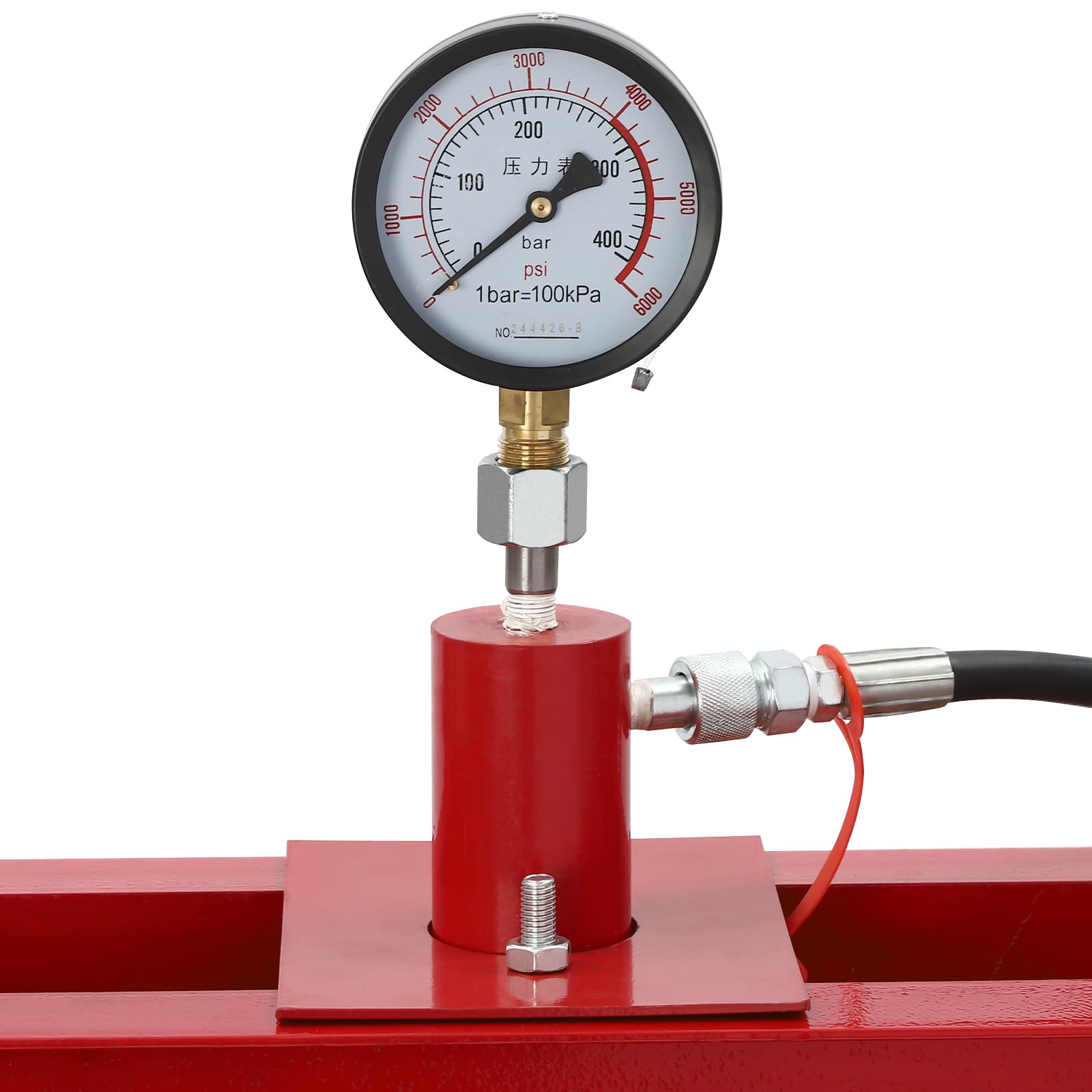 10 Ton Hydraulic Benchtop Press Adjustable Height Hydraulic Press with Pressure Gauge for Automobile Repair Shops Mechanical Workshops Garages 22046.23lbs Max. Working Pressure