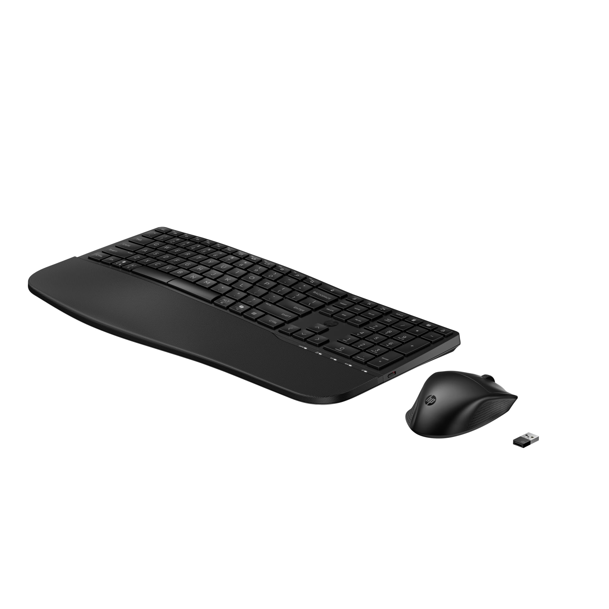 HP 680 Comfort - Tastatur-und-Maus-Set - Dual Mode, 3-Zonen-Layout, Multi-Device, 23 programmierbare Tasten, OS Auto-Detection, flacher Tastenhub - full size - kabellos - 2,4 GHz, Bluetooth - Deutsch