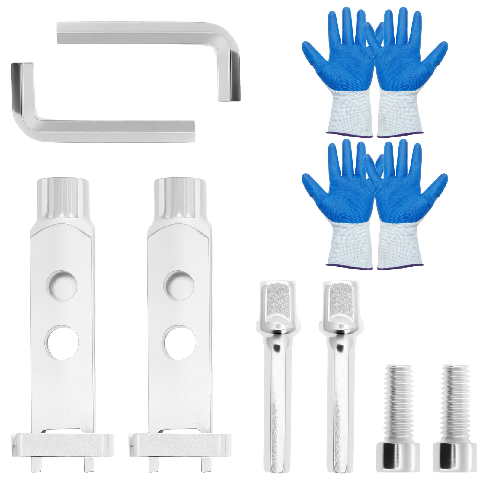 Stripped Screw Extractor Set for Damaged,Screw Remover and Extractor,Broken Screw Removal Tool,Easy Out Bolt Extractor Kit,Broken Water Pipe Extractor with Gloves(2Set)