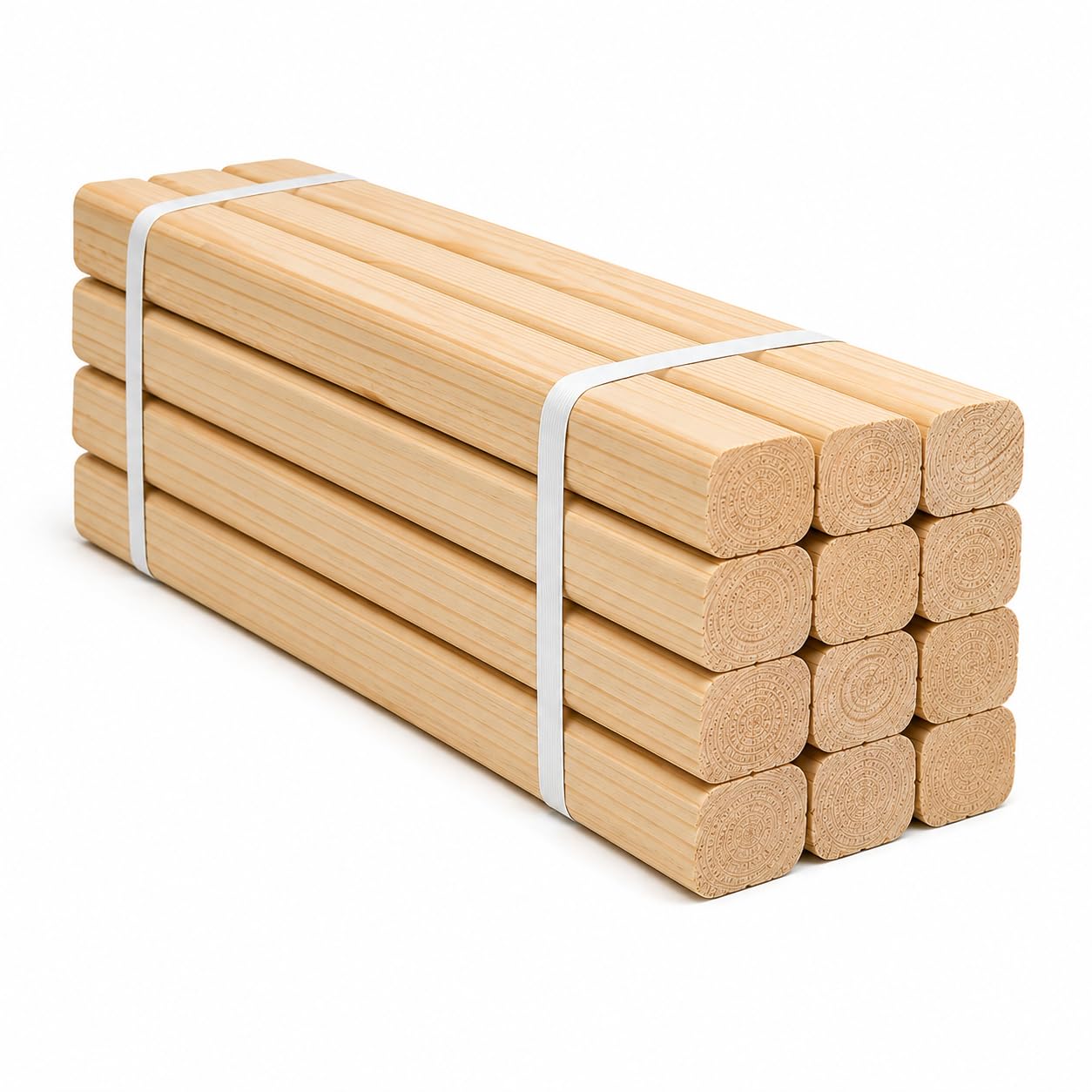 Pack 12 listones de pino silvestre cepillado 40x58x2400 mm | Resistentes, versátiles y fáciles de cortar e instalar.