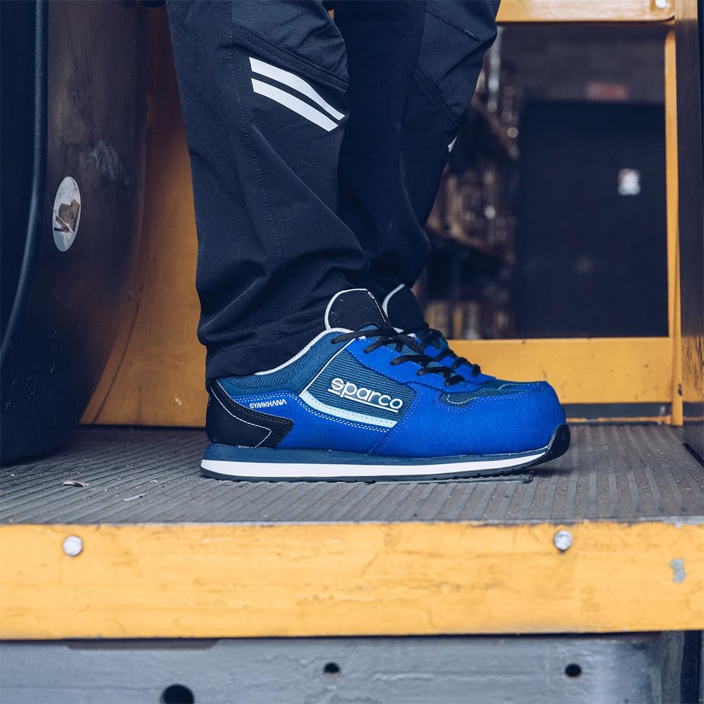 Sparco - Gymkhana Lando - Calzatura di Sicurezza S1P-SRC - Stile Sneakers - Scarpe Antinfortunistiche Leggere - Metal Free con Puntale in Composito e Suola Antiscivolo​ - 46 EU
