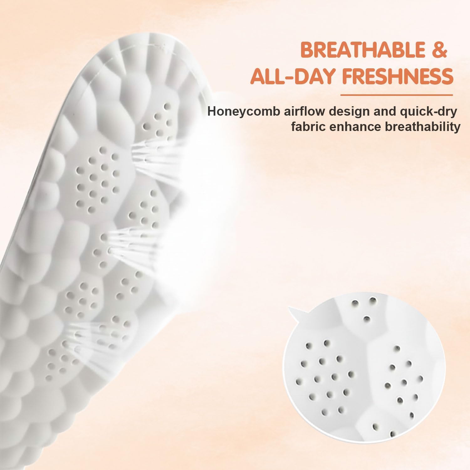 Steppers Insoles for Men and Women, Cloud Insoles with Arch Support, 4D Memory Foam Insole, Breathable and Comfortable Shoe Inserts, Trim to Fit All Shoe Types (2Pair-Black, Men 10-11/Women 12-13) - Image 3