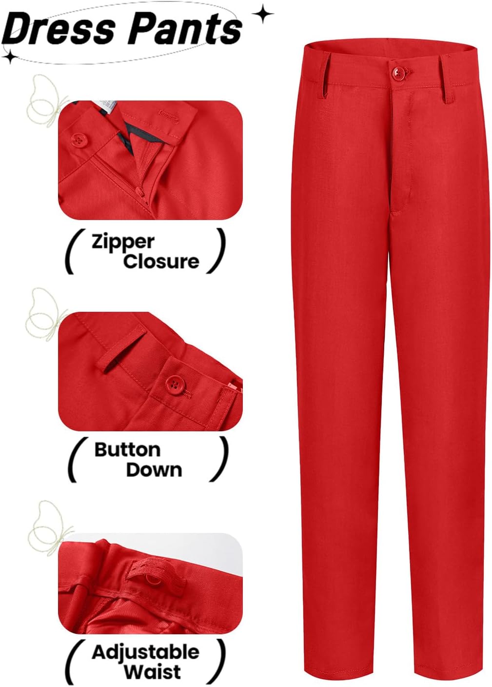 YuanLu Toddler Boys Formal Suits Set,Vest Pants Dress Shirt and Tie for Kids Boy Wedding Ring Bearer Oufit